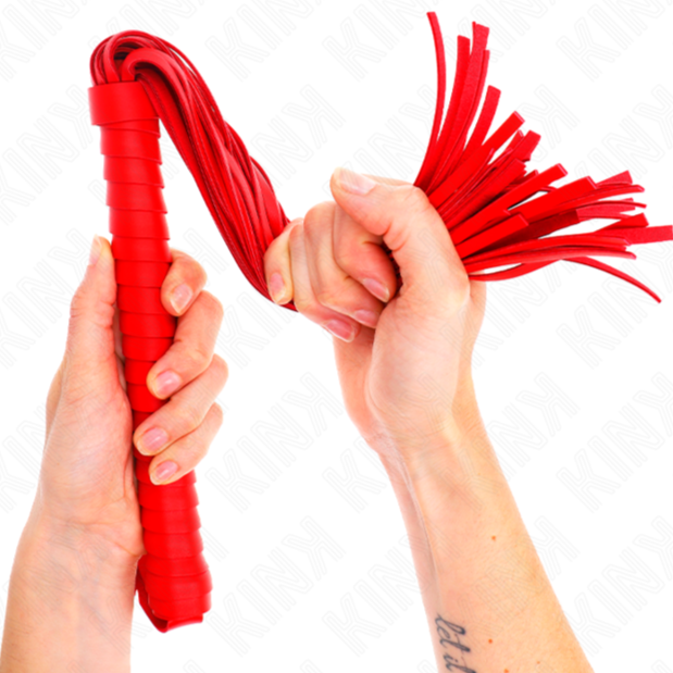 LÁTIGO CON MANGO TEXTURIZADO ROJO 48.5 CM