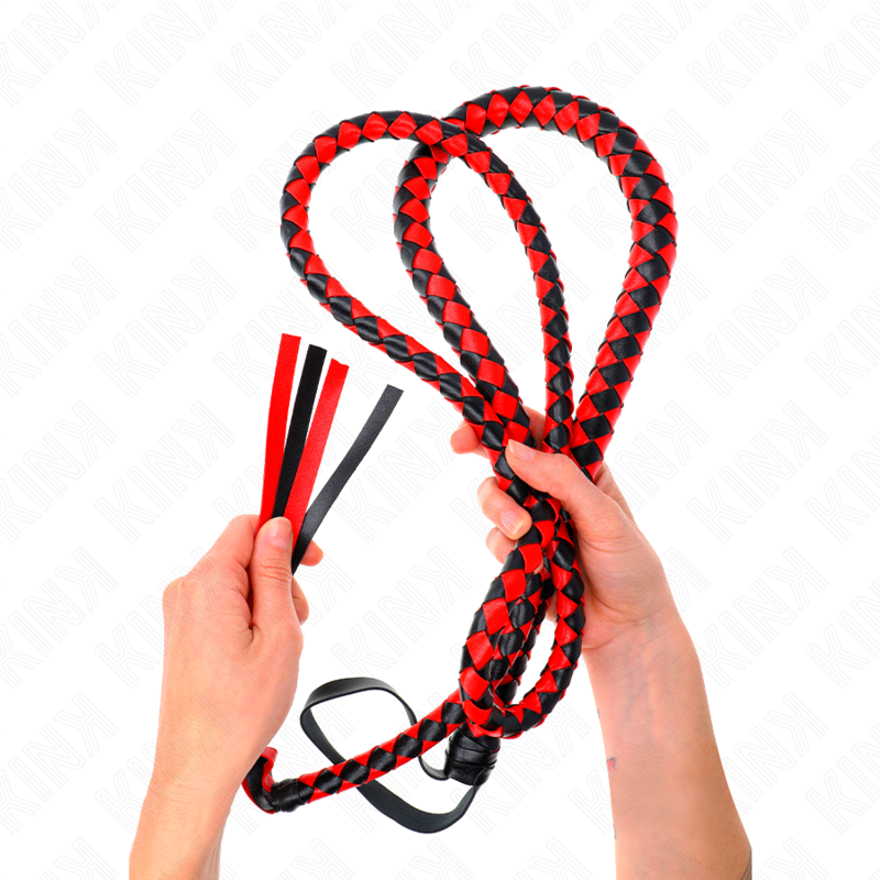LÁTIGO DE SERPIENTE LARGO ROJO 210 CM