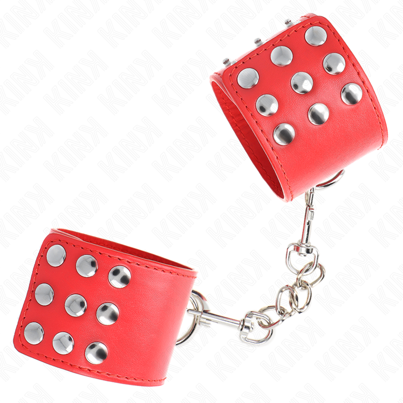 MUÑEQUERAS CON CIERRE A PRESIÓN AJUSTABLE ROJO 19-24 CM X 5.5 CM