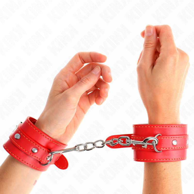 MUÑEQUERAS FINAS ROJO AJUSTABLE 21-33 CM