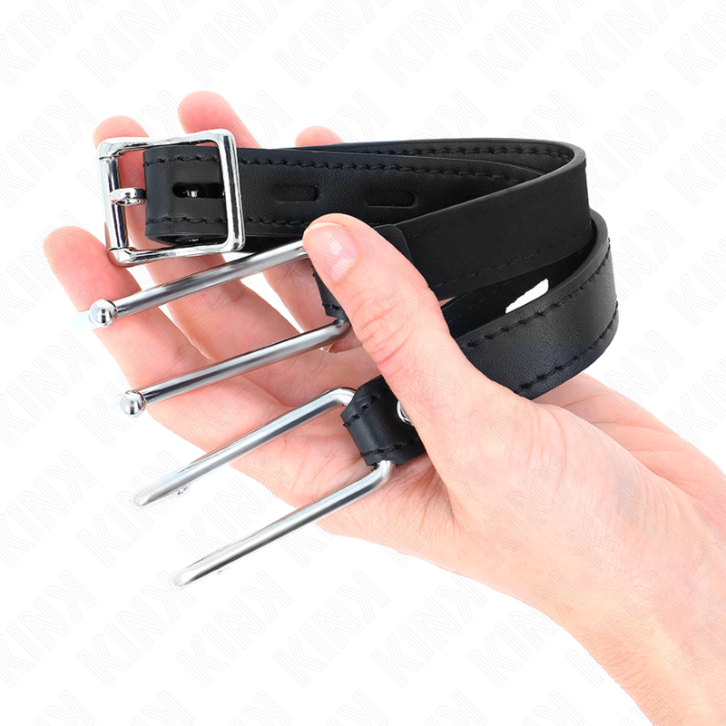 MORDAZA GANCHO DE METAL 11.5 CM CON CORREA DE POLIPIEL AJUSTABLE 39-58 CM X 2 CM