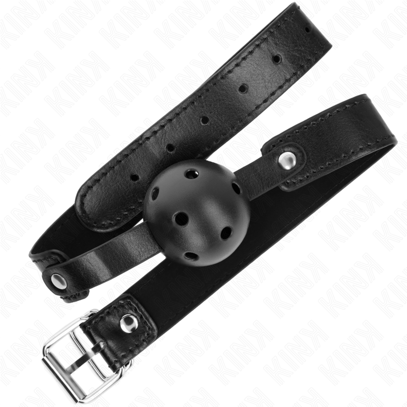MORDAZA DE BOLA 4.5 CM TRANSPIRABLE NEGRO 65 x 2.5 CM