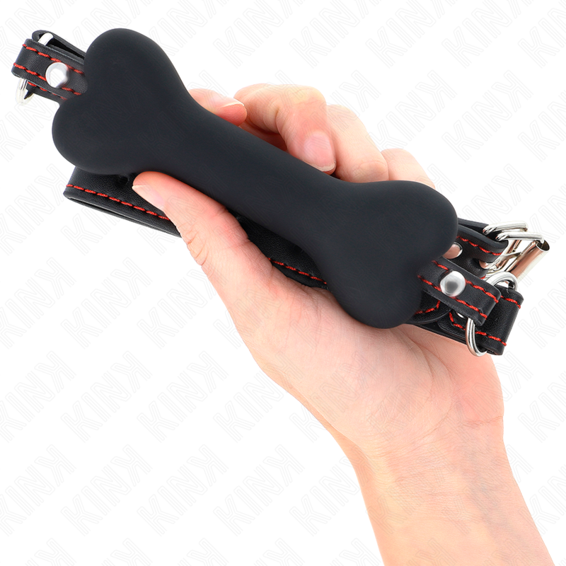 MORDAZA DE HUESO 12 CM NEGRO 63 x 2 CM