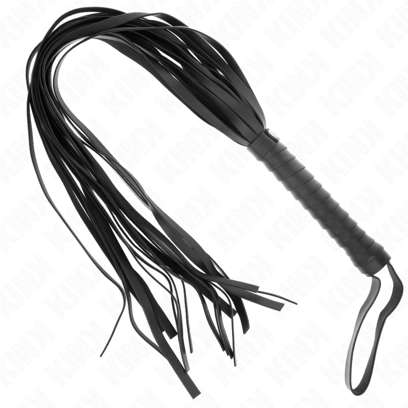 LÁTIGO DE COLA LARGA Y MANGO CORTO NEGRO 70 CM