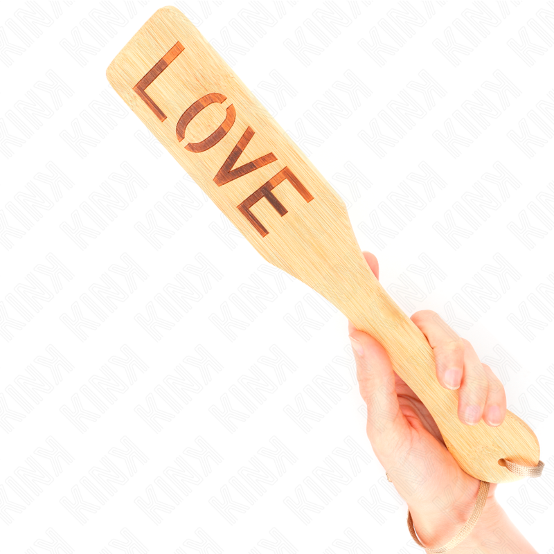 PALA DE BAMBÚ PALABRA LOVE 32 X 5.5 CM