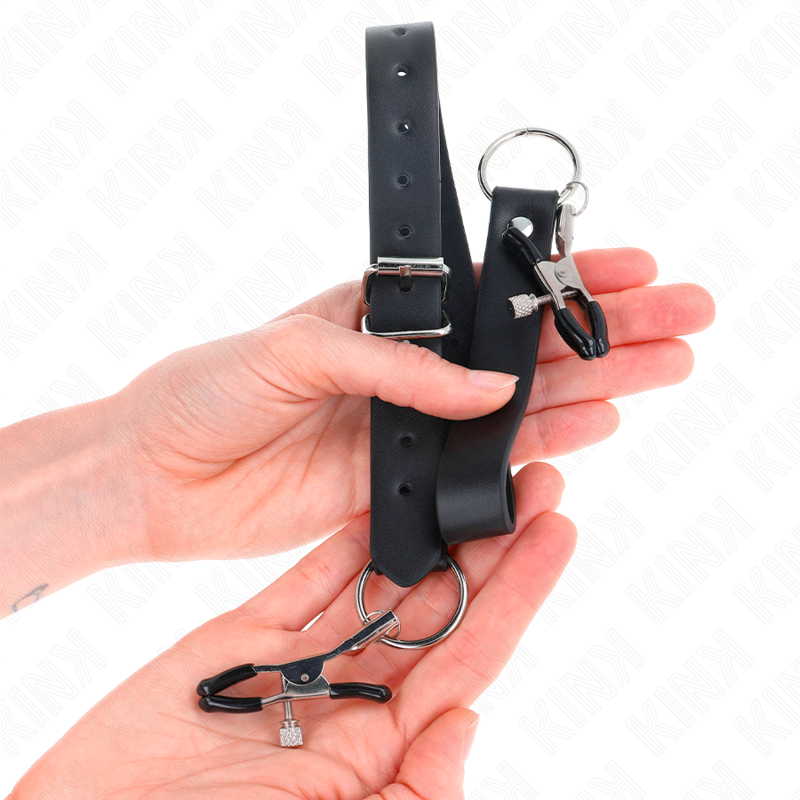 PINZAS PARA CLÍTORIS 4 ENGANCHES AJUSTABLE 34-48 CM