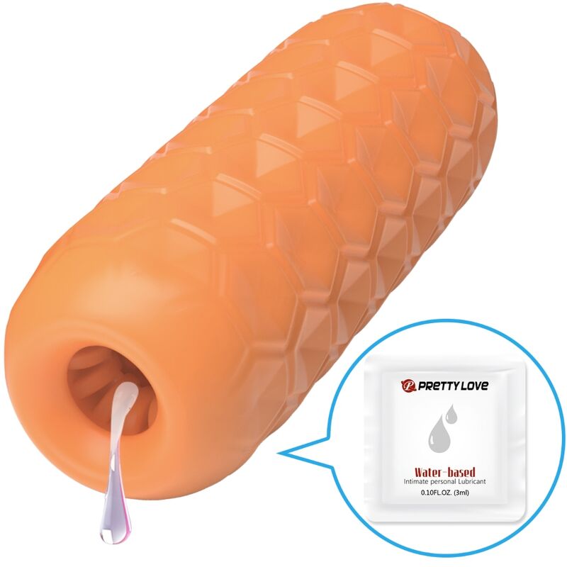 TWIN BALLS MASTURBADOR MASCULINO NARANJA
