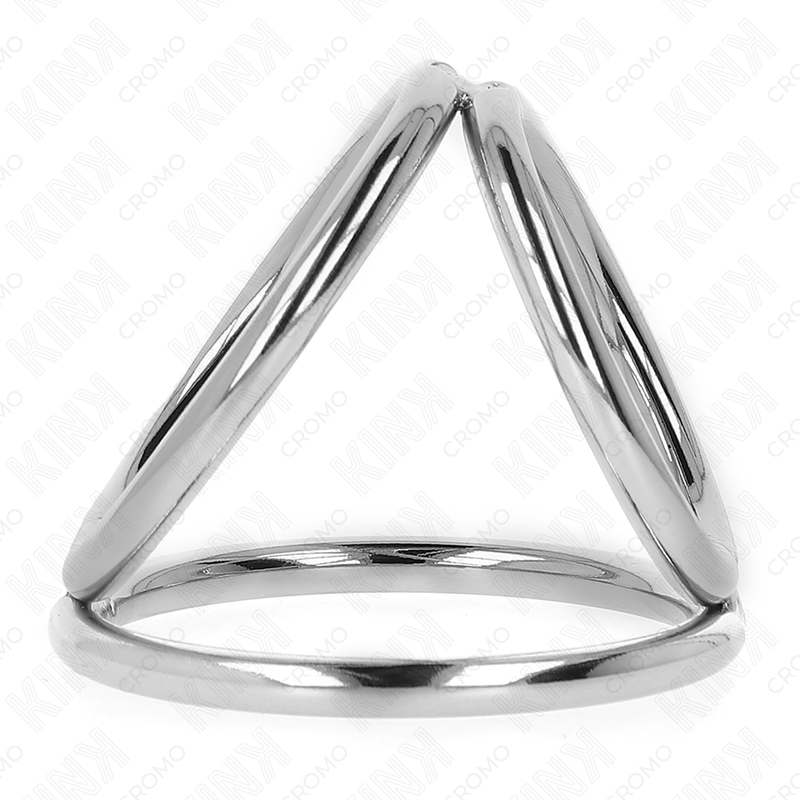 Anillo pene  TRIPLE METAL CROMADO 3.2 CM A 4.5 CM