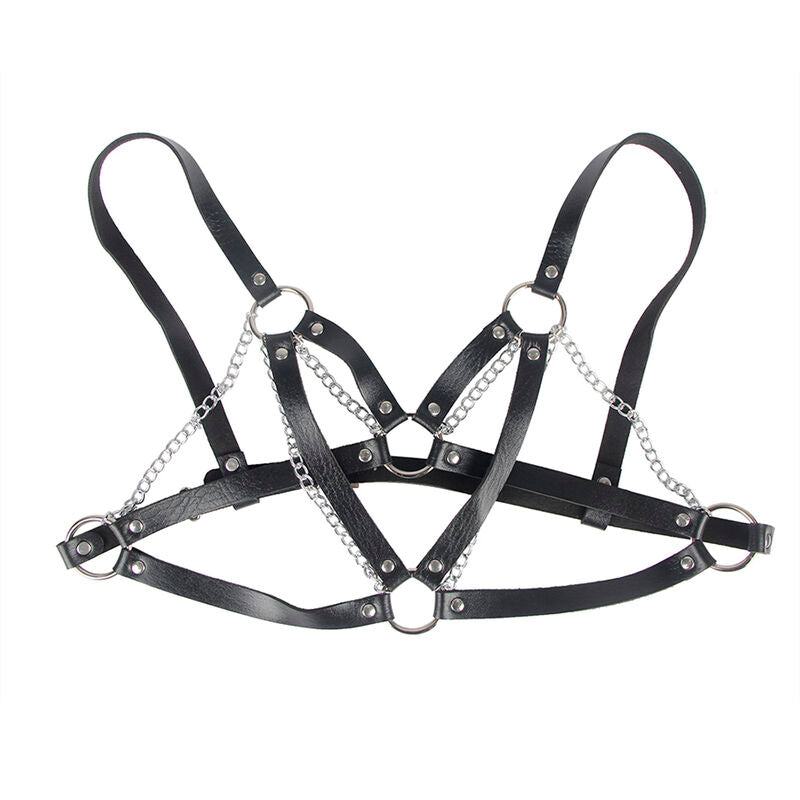 CINTURÓN DE BONDAGE PUNK HEBILLA METAL NEGRO TALLA ÚNICA