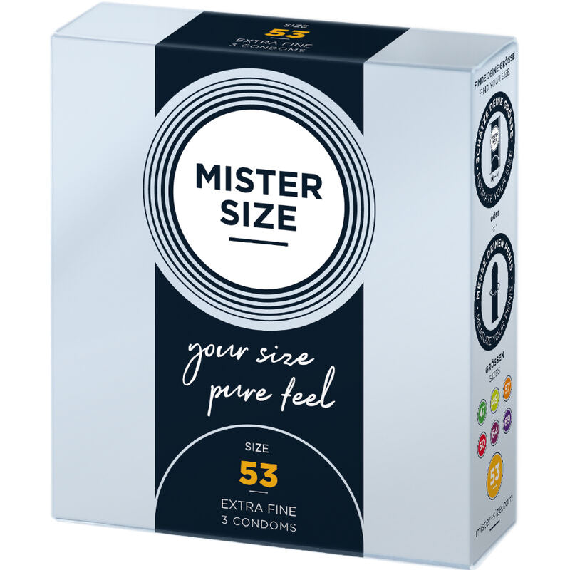 MISTER SIZE 53 – Preservativo Ultrafino y Cómodo (Ancho 53 mm)