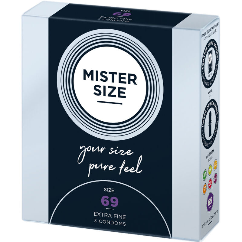 MISTER SIZE 69 – Preservativo Ultrafino para Penes Grandes (Ancho 69 mm)