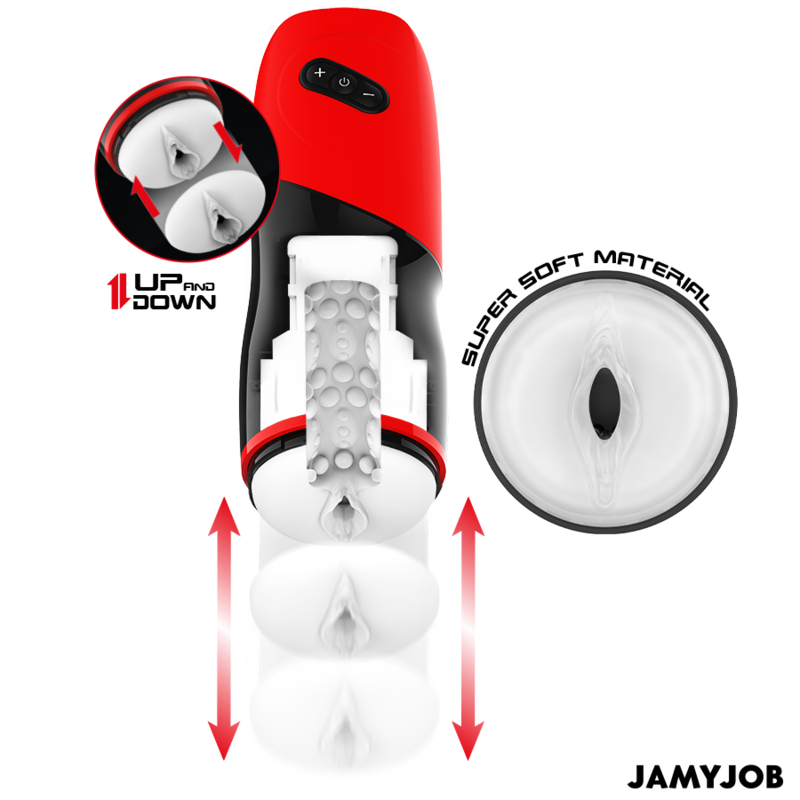 MASTURBADOR VAGINA AUTOMÁTICO 5 MODOS DE EMPUJE Y EFECTO SONIDO