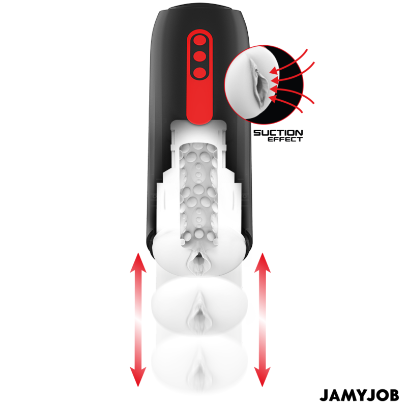 MASTURBADOR VAGINA AUTOMÁTICO 5 MODOS SUCCIÓN Y EMPUJE