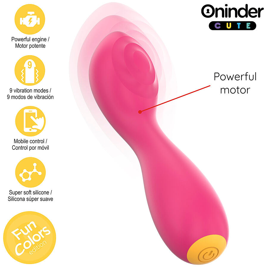 ONINDER CUTE – Vibrador compacto con App y tecnología Tapping