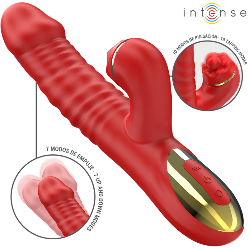 Vibrador THALIA INTENSE – Vibración, empuje y estimulación total en un solo dispositivo