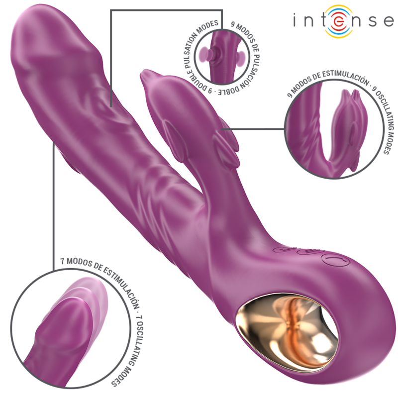 HALLE – Vibrador con lengua estimuladora y diseño en forma de delfín
