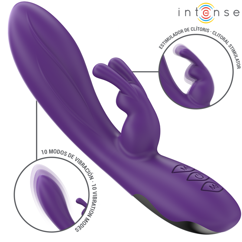 RANDALL – Vibrador rabbit con doble estimulación y 10 modos de vibración