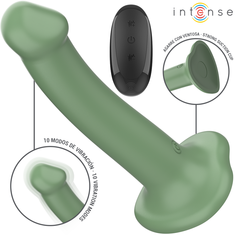 BECCA – Vibrador con control remoto, ventosa y 10 modos de vibración