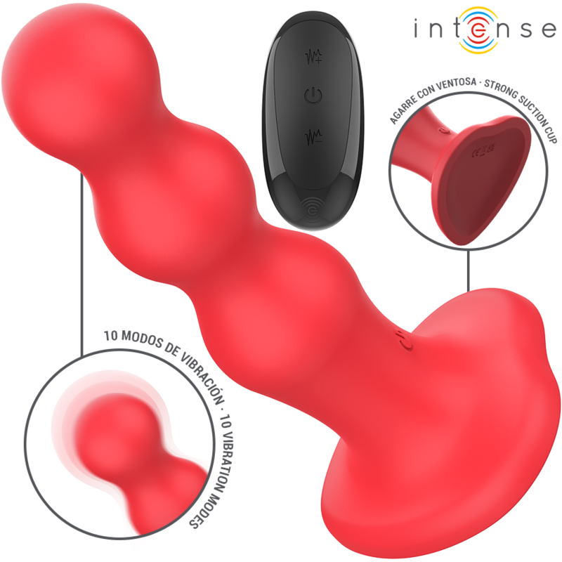 CODY – Vibrador texturizado con ventosa, control remoto y 10 niveles de vibración