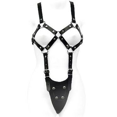 Arnés de Cuero para Mujer | BDSM Ajustable y Enlazado S a XL