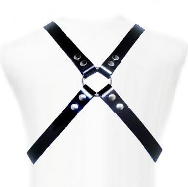 Arnés de Cuero para Hombre | Diseño en Forma de Cruz y Correas Ajustables