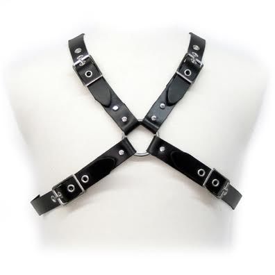 Arnés de Cuero para Hombre | BDSM Ajustable en Forma de Cruz