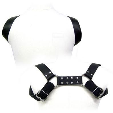 Arnés de Cuero para Hombre | BDSM Ajustable Enlazado a los Hombros S a XL