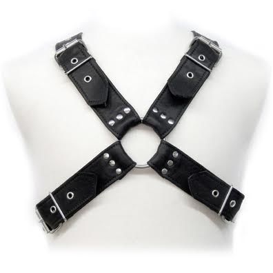 Arnés de Cuero para Hombre | BDSM Ajustable y Completamente Enlazado