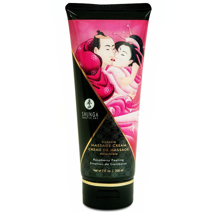 Crema de Masaje Sensual Shunga FRAMBUESA -  Suavidad, Placer y Seducción