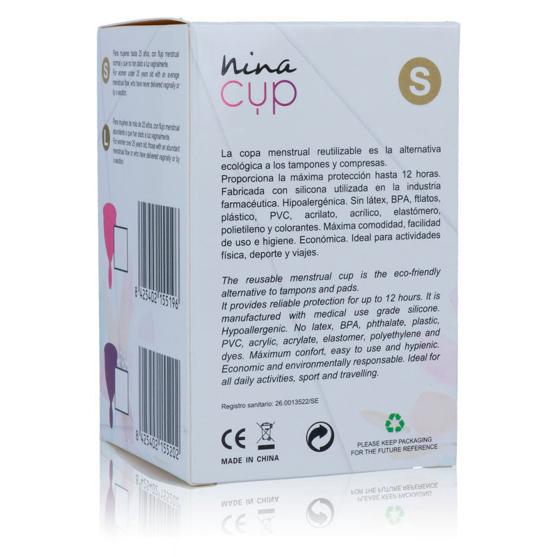 NINACUP – Copa Menstrual de Silicona Médica (40 mm / 15 ml)