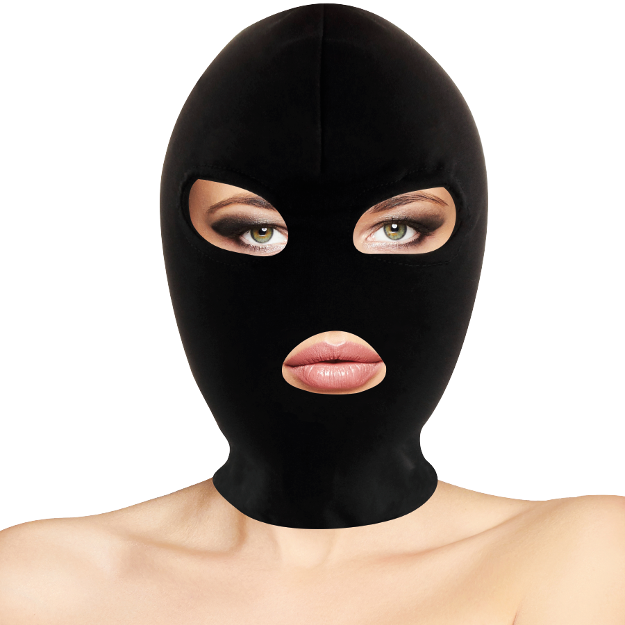 BDSM MÁSCARA SUMISIÓN BOCA Y OJOS NEGRO