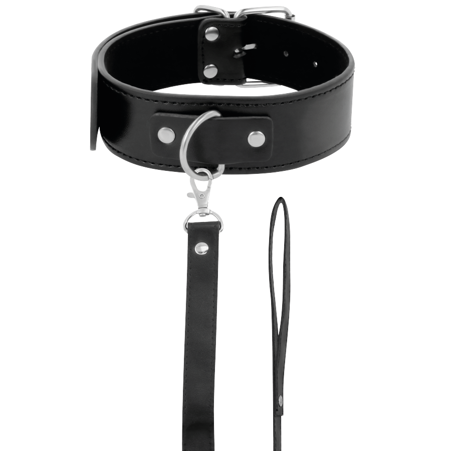 COLLAR DE POSTURA CON CADENA LEATHER