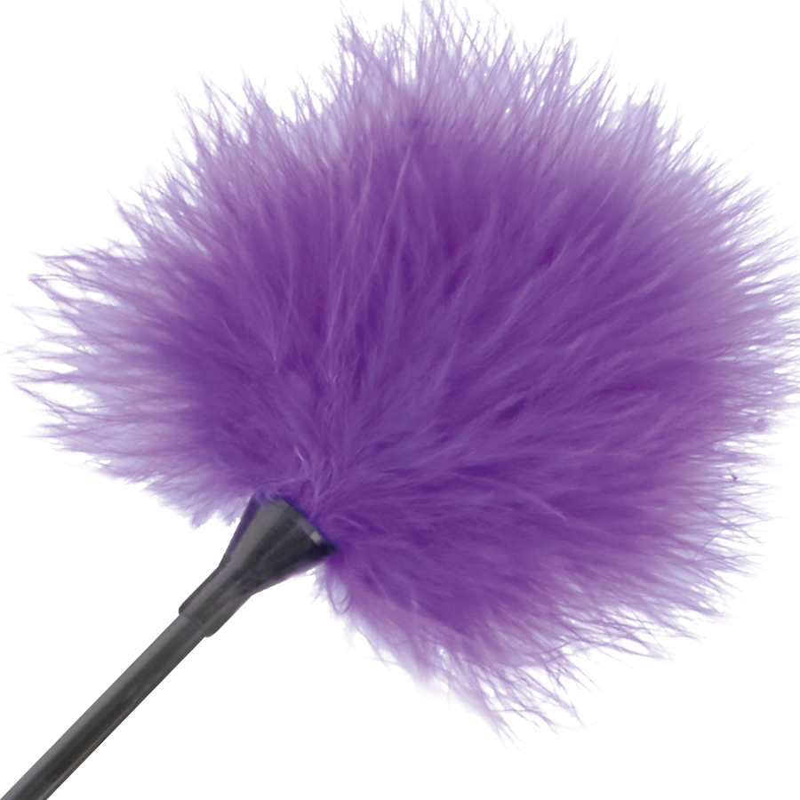 PLUMA ESTIMULADORA LILA 42CM