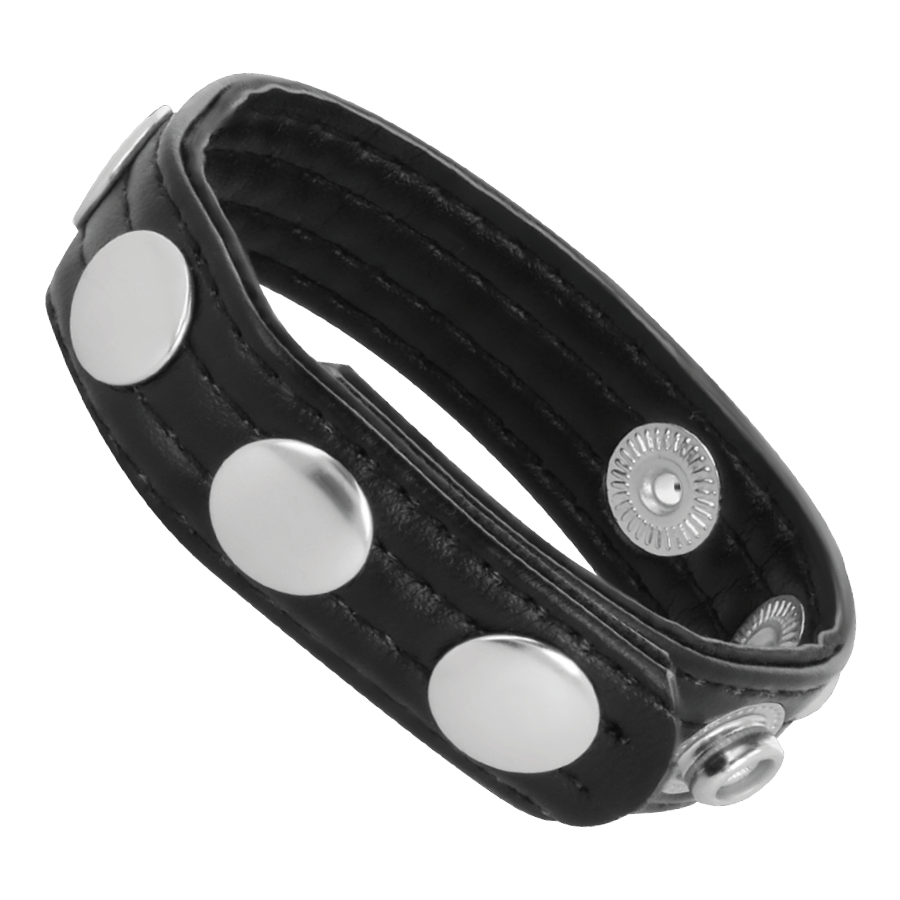 Anillo Ajustable de Piel y Metal de Brumasens Fetish