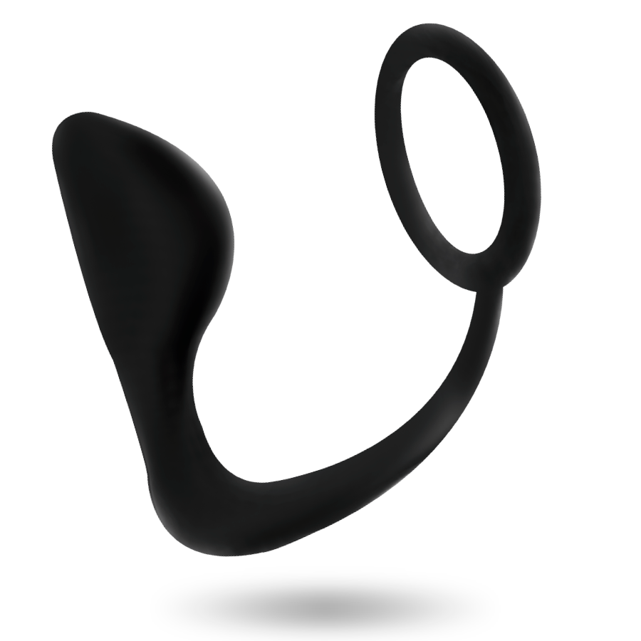 PLUG ANAL CON ANILLO PENE NEGRO