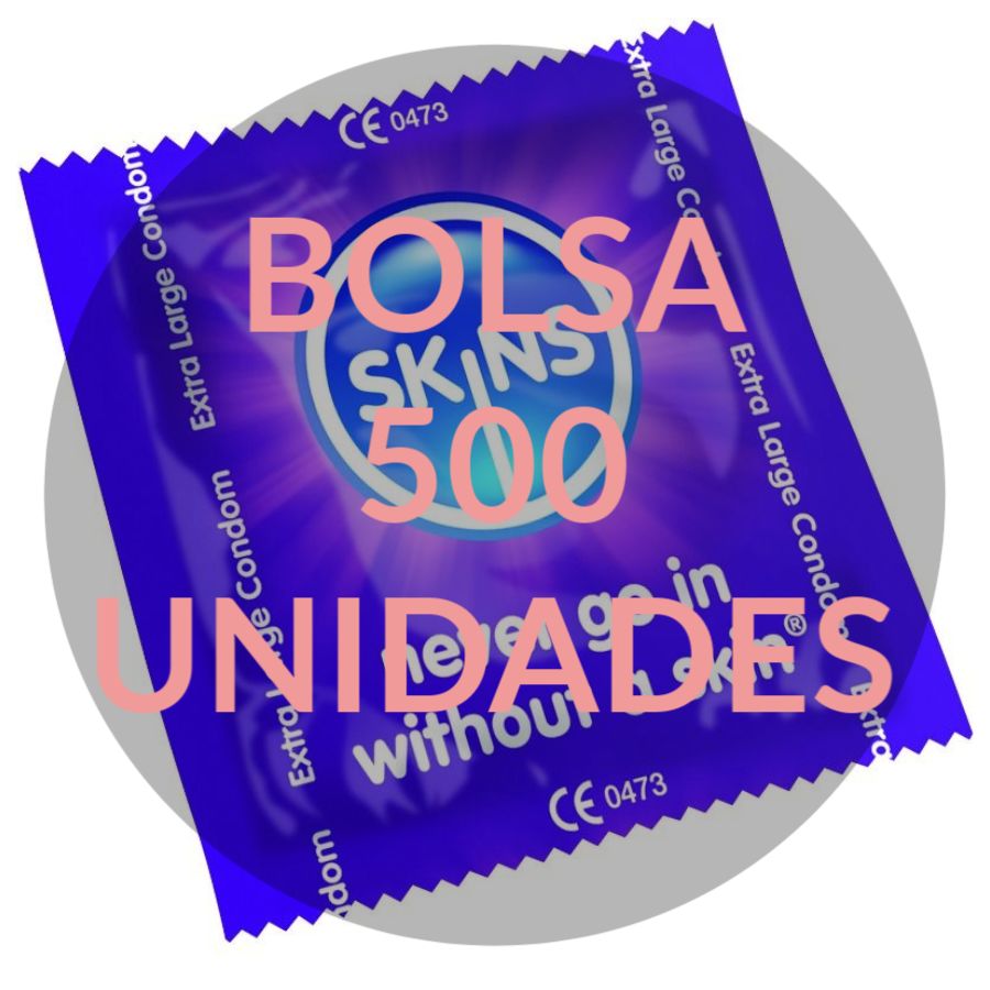 Skins Extra Large – Preservativos XL (Bolsa 500 uds)