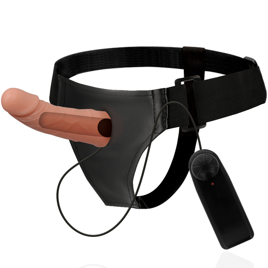 HARNESS HUECO MARCOS CON VIBRADOR 15 CM -O- 5 CM