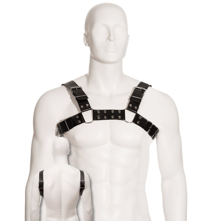 Arnés de Cuero para Hombre | BDSM Ajustable para Tallas S a XL