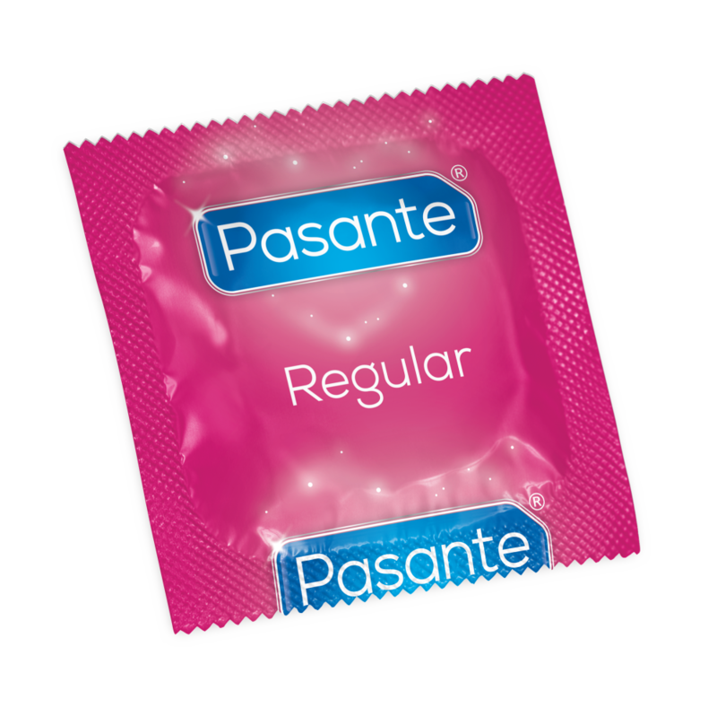 Pasante Regular (12 uds) – Preservativos anatómicos, veganos y sin espermicida