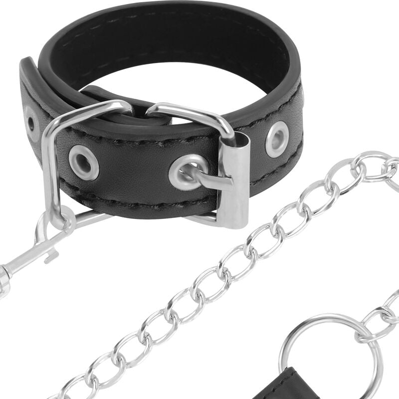 Explora la Sumisión con BRUMA FETISH: Collar con Sujeción para la Base del Pene