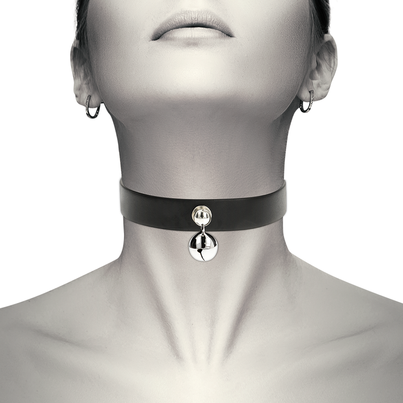 Collar Fetiche Ajustable de Cuero Vegano - Coquette Chic Desire