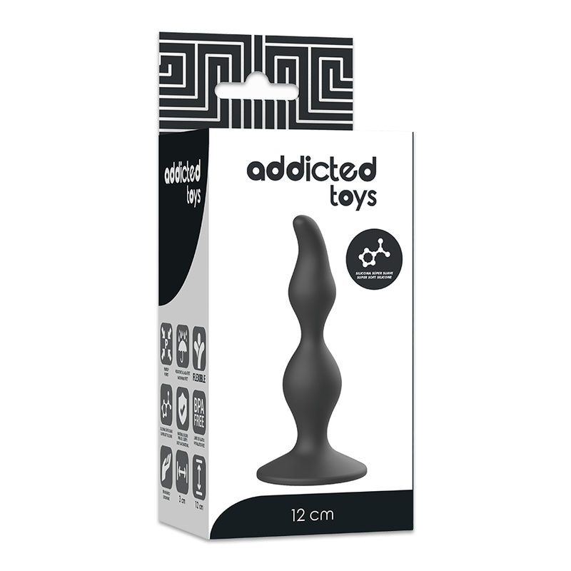 ANAL SEXUAL PLUG 12 CM NEGRO